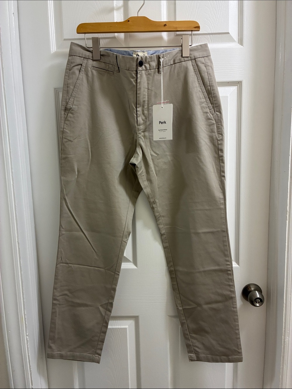 NEW Perk Feel Good Men's Khaki Chino Pants 36x30